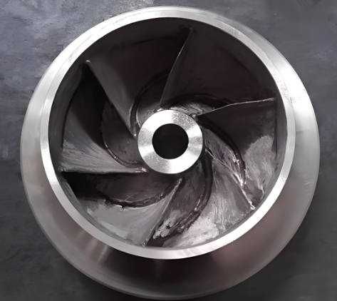 Titanium material impeller inspection