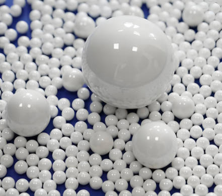 Oxide zirconia ceramic ball detection