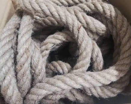 Hemp rope test for breaking strength